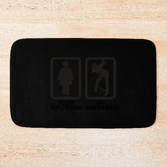 your girlfriend vs my girlfriend funny bdsm Bath Mats