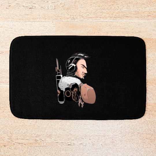 programmer Bath Mats gift robot fan Bath Mats