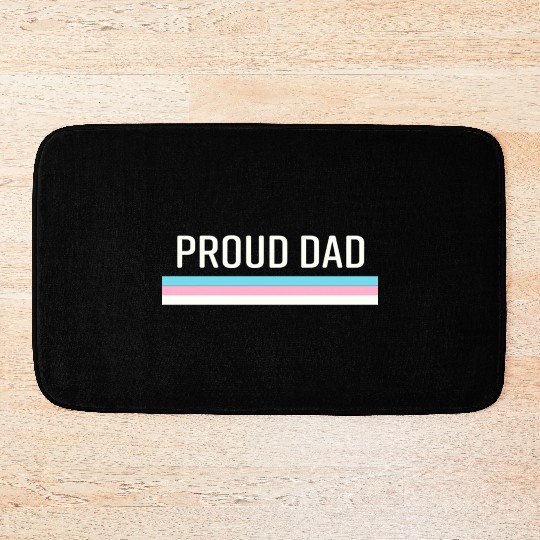 Lgbt Transgender Pride Proud Dad Bath Mats