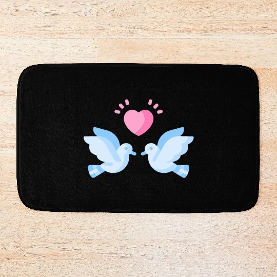 Bird lover freedom peace love Bath Mats