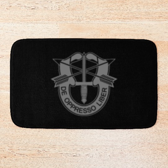 Us Special Forces De Oppresso Liber Chest Grey Bath Mats