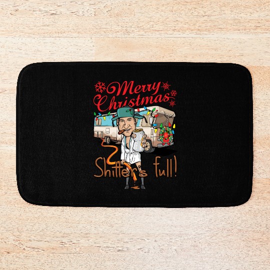 Merry Christmas Cousin Eddie Shitter'S Full Bath Mats