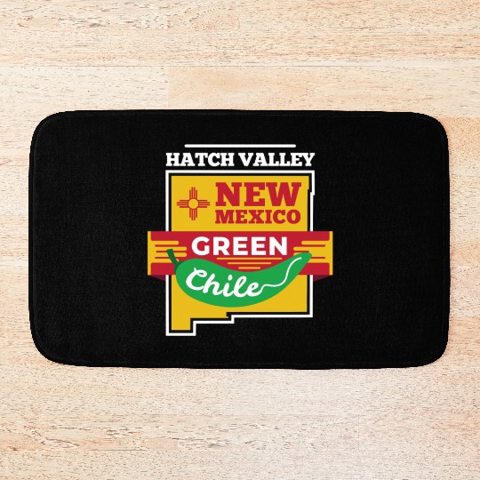 Hatch Chile Bath Mats Green Chili Pepper