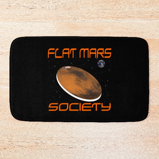 Flat Mars Society Bath Mats