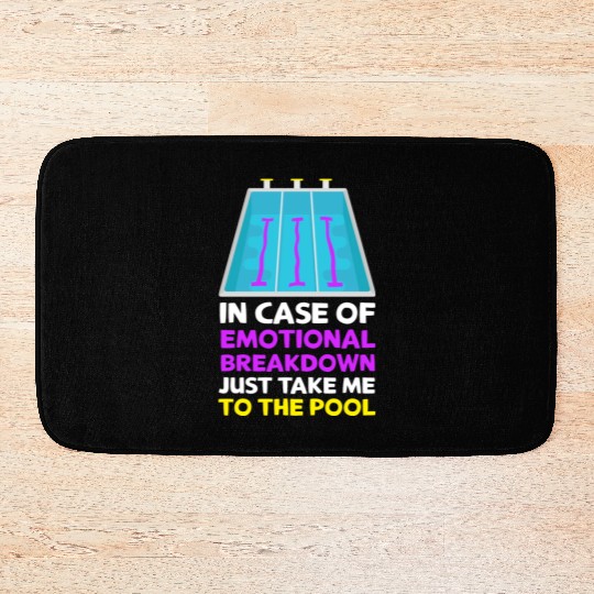 Funny Swimming Swimmer Swim Bath Mats