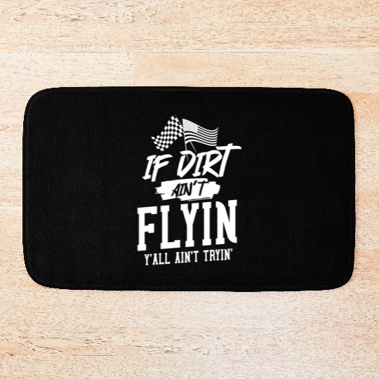 Dirt Track Racing Gift Sprint Car Racing Bath Mats