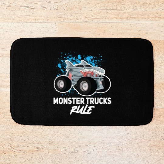 Monster Trucks Rule... Monster Truck Bath Mats