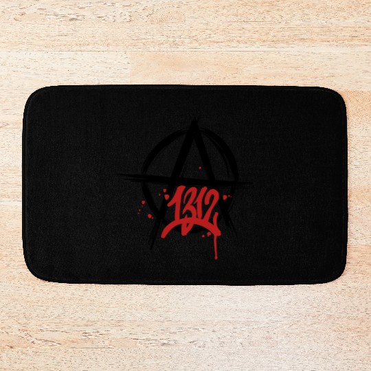 ACAB 1312 Anarchy symbol Bath Mats