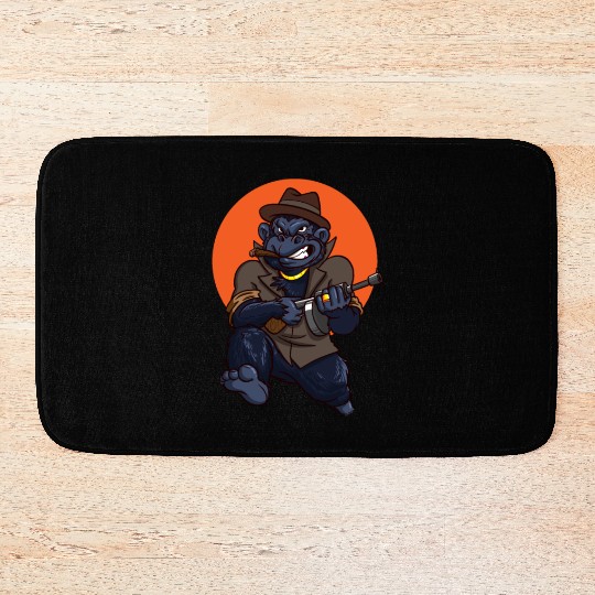 Animal Gorilla Kingpin Bath Mats