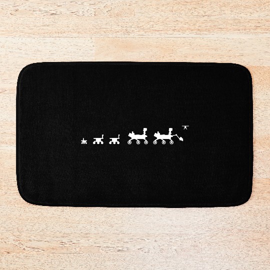 Mars Rover Generation Evolution Bath Mats