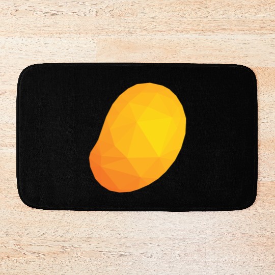 Mango Low Poly Bath Mats