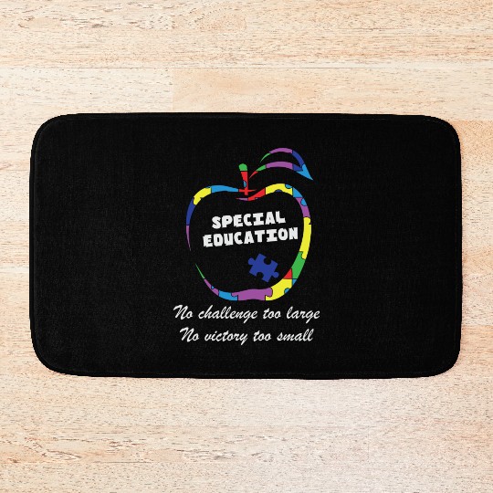 Autism Special Education Teacher Bath Mats