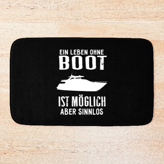 Life boat gift sailor sailboat yacht club Bath Mats