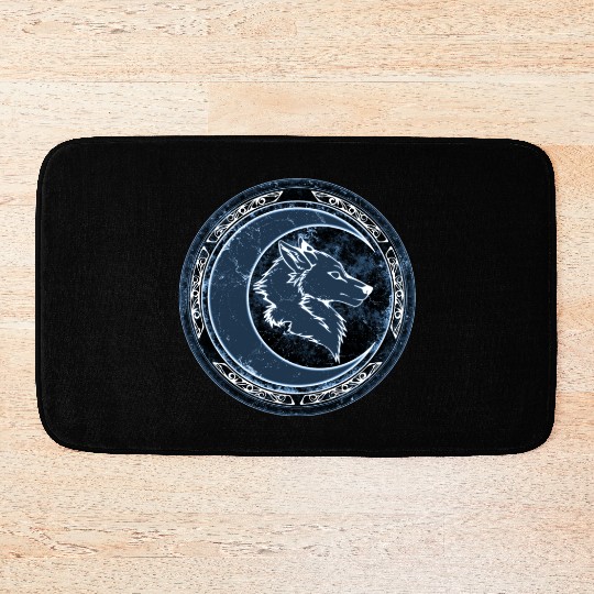 Wolf Moon Bath Mats