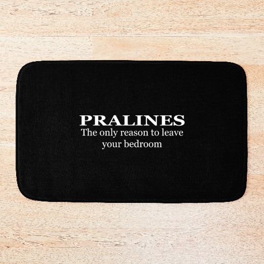 CHOCO, CHOCOLATE, FRENCH PRALINES Bath Mats
