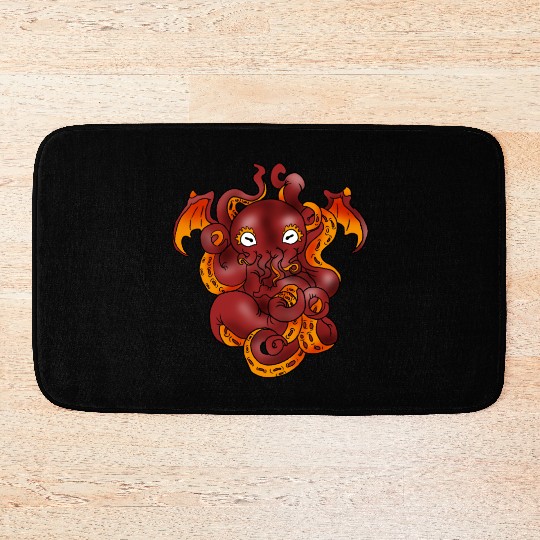 Cthulhu Giant Monster Myth Satanic Demon Gift Bath Mats