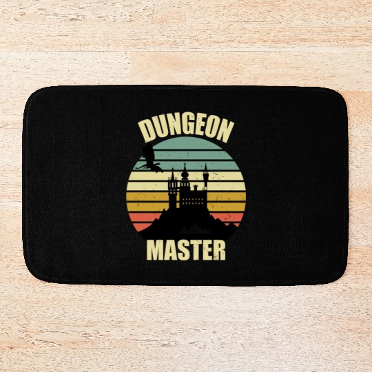Dungeon Master - Bez I'm DM Smiles Retro Dragon Bath Mats