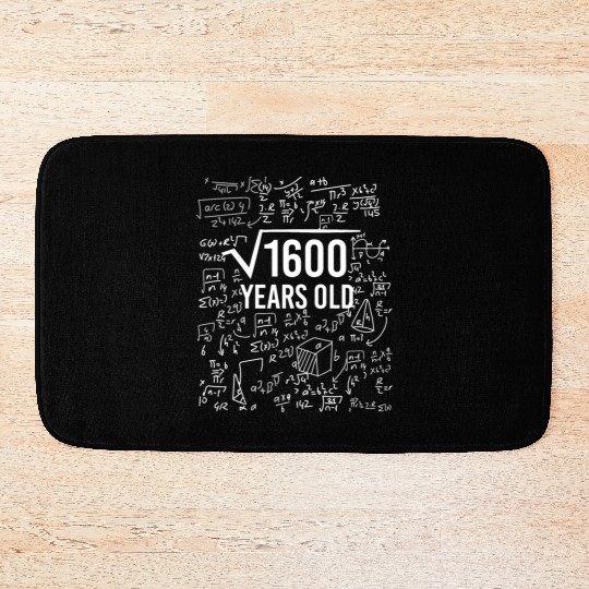 40th birthday math gift idea Bath Mats