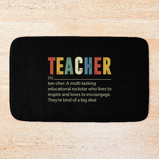 Teacher Multi tasking Educational Rockstar Bath Mats