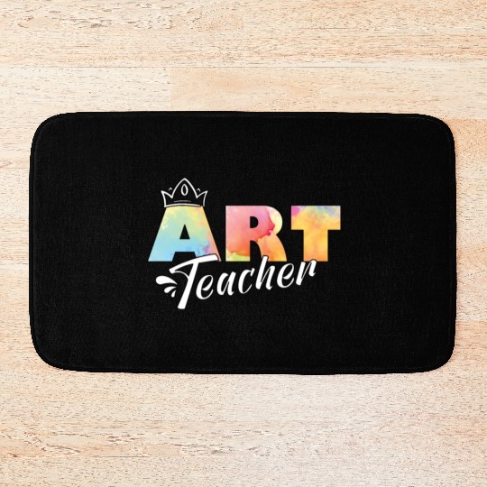 Art Teacher Teaching Student Arts Class Gifts Bath Mats