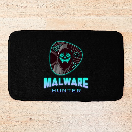 Cyber Security - Malware Hunter Neon 2 Bath Mats