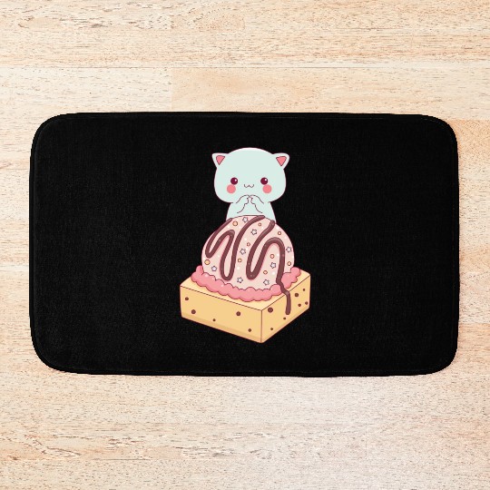 Cute Sweet Ice Cream Cake Bath Mats