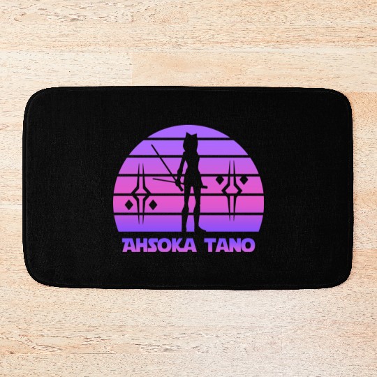 Ahsoka tano - Synthwave Bath Mats