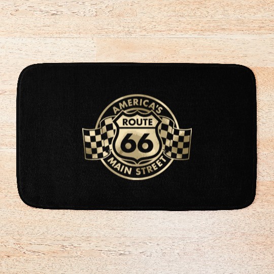 Route 66 America'S Main Street Glam Bath Mats