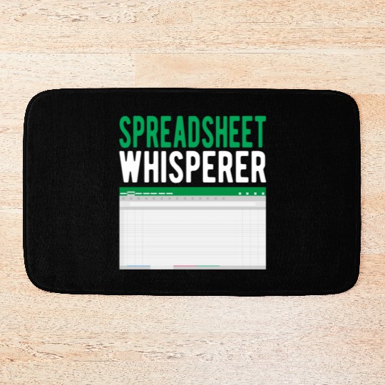 Spreadsheet Whisperer Excel Accounting Accountant Bath Mats