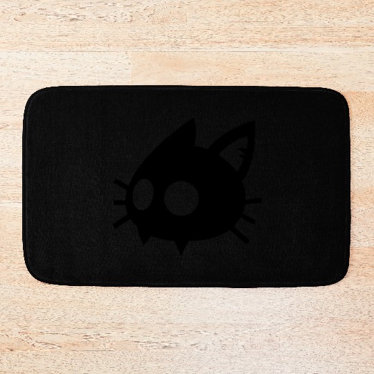 cat face Bath Mats