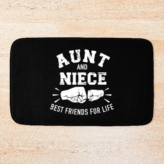 Aunt and niece friends for life Bath Mats