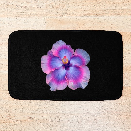 hibiscus flower Bath Mats
