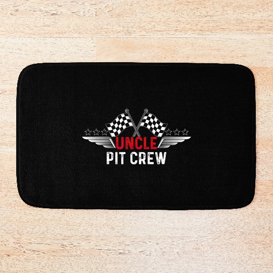 Race Car Birthday Party Racing Family Uncle Pit Bath Mats