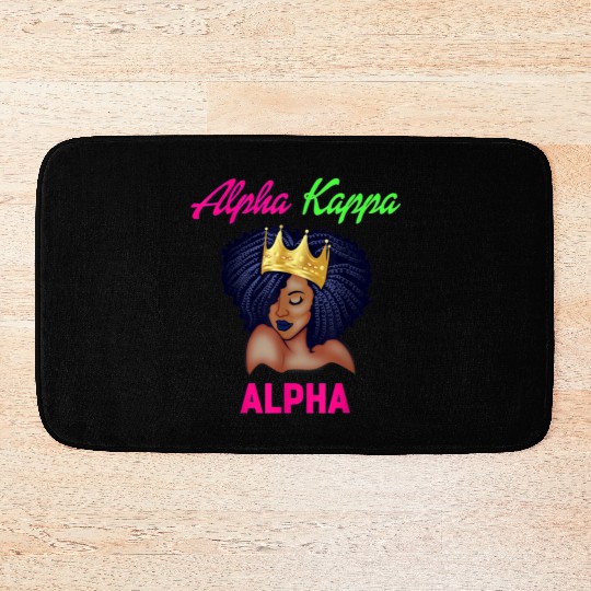 Alpha Kappa AKA Sorority Paraphernalia christmas p Bath Mats