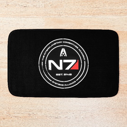N7 Mass Effect Commander Shepherd Bath Mats