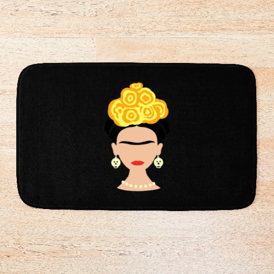 Viva Frida Kahlo Art Print Bath Mats