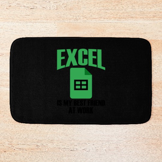 Excel Best Friend At Work Spreadsheet Accountant Bath Mats