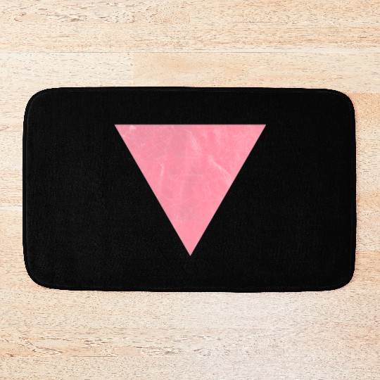Vintage Gay Pride Pink Triangle Vintage LGBT Bath Mats