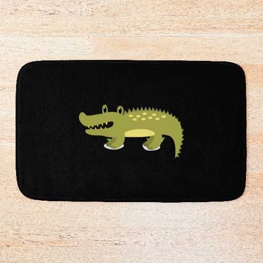 Funny Cool Cute Crocodile Alligator Reptile Bath Mats