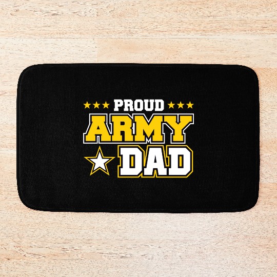 Proud Army Dad US Military Dad Family Bath Mats