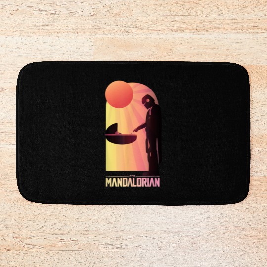 Star Wars The Mandalorian The Child Sunset Meeting Bath Mats