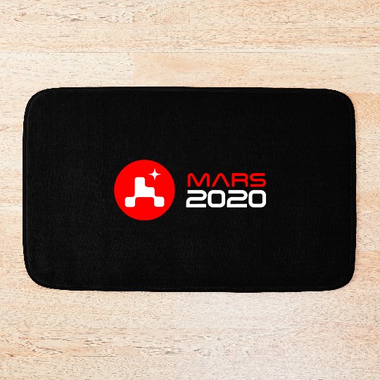 mars perseverance logo Bath Mats