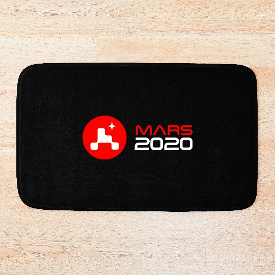 mars perseverance logo Bath Mats