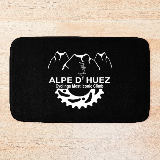 France Alpe D Huez Climb Novelty Cycling Gifts Bath Mats