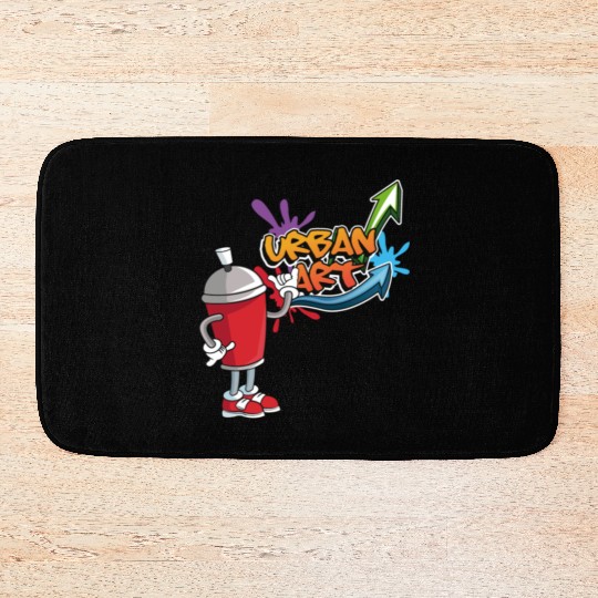 Graffiti Red Bath Mats