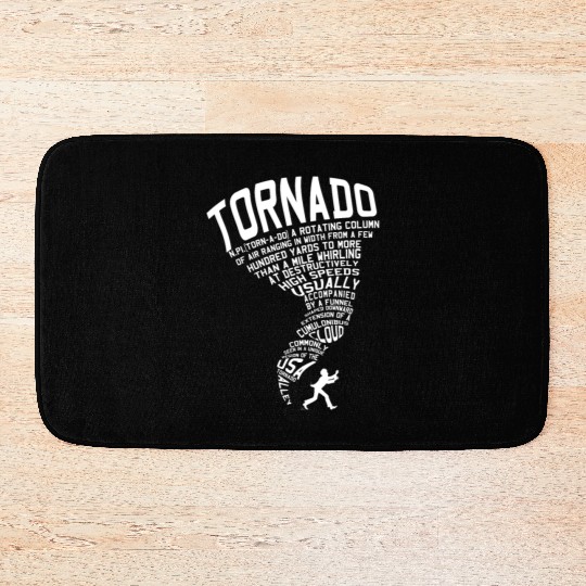 Tornado Storm Chaser Hurricane Wind Weather Gift Bath Mats