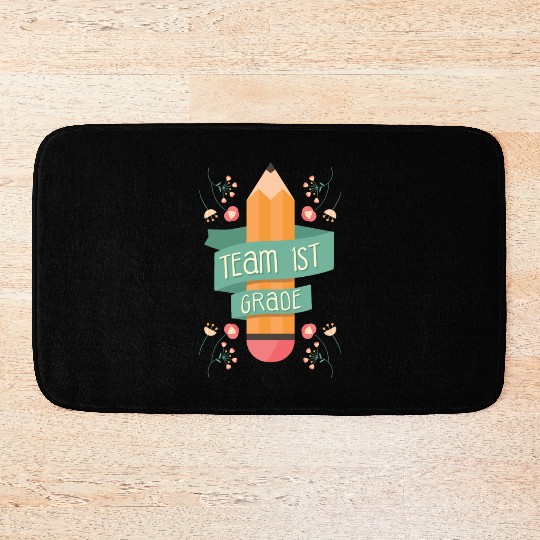Back To School Student Teacher Team 1St Grade Bath Mats