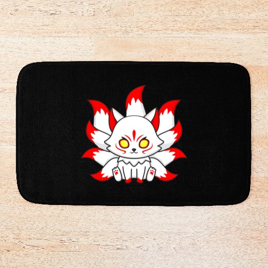 9 Tailed Fox Kawaii Bath Mats