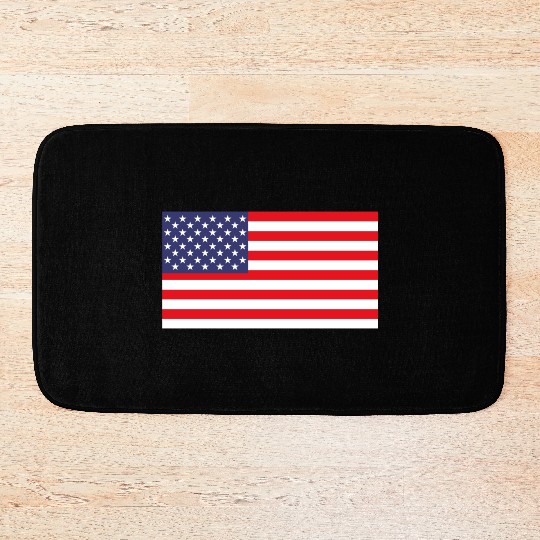American Flag Bath Mats