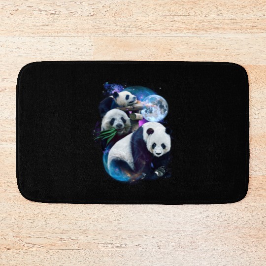 3 Moon Panda Funny Sichuan Bamboo Bear Animal Love Bath Mats